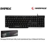 Everest Rampage KB-R8 Usb Klavye Siyah