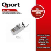 QPORT Q-J710M CAT7 KONNEKTOR VE AYRAÇ 10 ADET