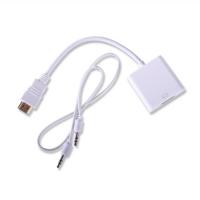 Qport Q-HD-VGJ Hdmi To Vga Çevirici + Ses Girişli