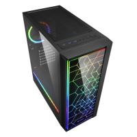 Sharkoon RGB-LIT-100 Midi Tower Kasa Siyah