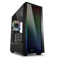 Sharkoon RGB-LIT-200 Midi Tower Kasa Siyah