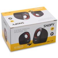 Snopy SN-120 2.0 Siyah/Kırmızı USB Speaker