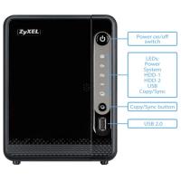 Zyxel NAS326 2x12TB Disk Destekli Nas Cihaz