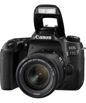 CANON D.CAMERA EOS 77D BK 18-55 S CP